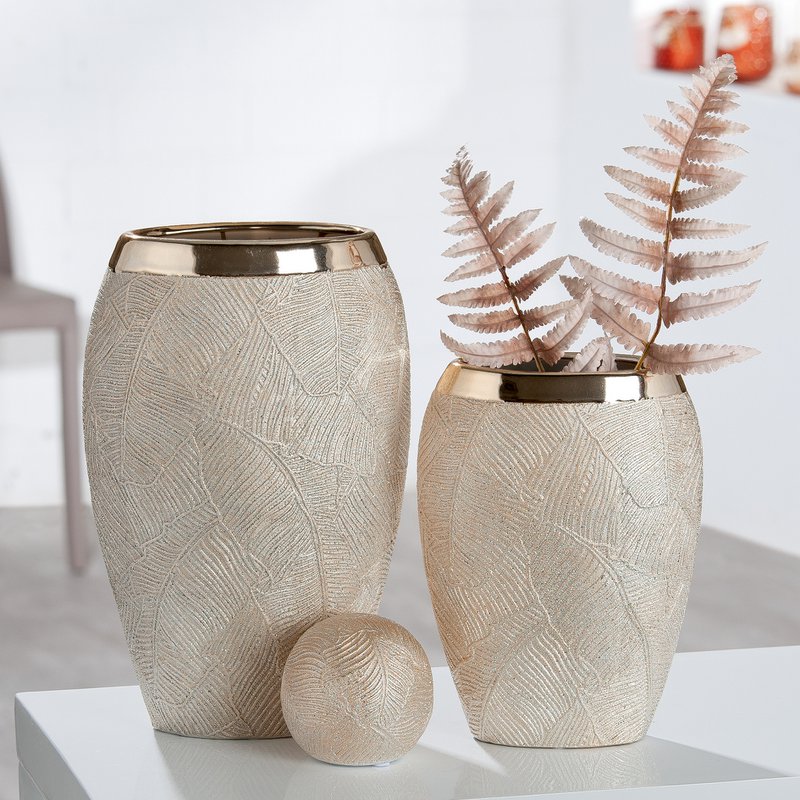 Vaso largo in ceramica "Cascade"