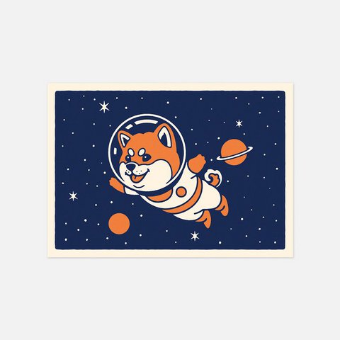Ansichtkaart "Ruimte Shiba".