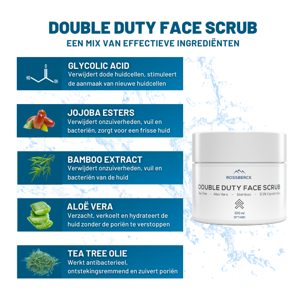 Double Duty Face Scrub - Gezichtsscrub Mannen