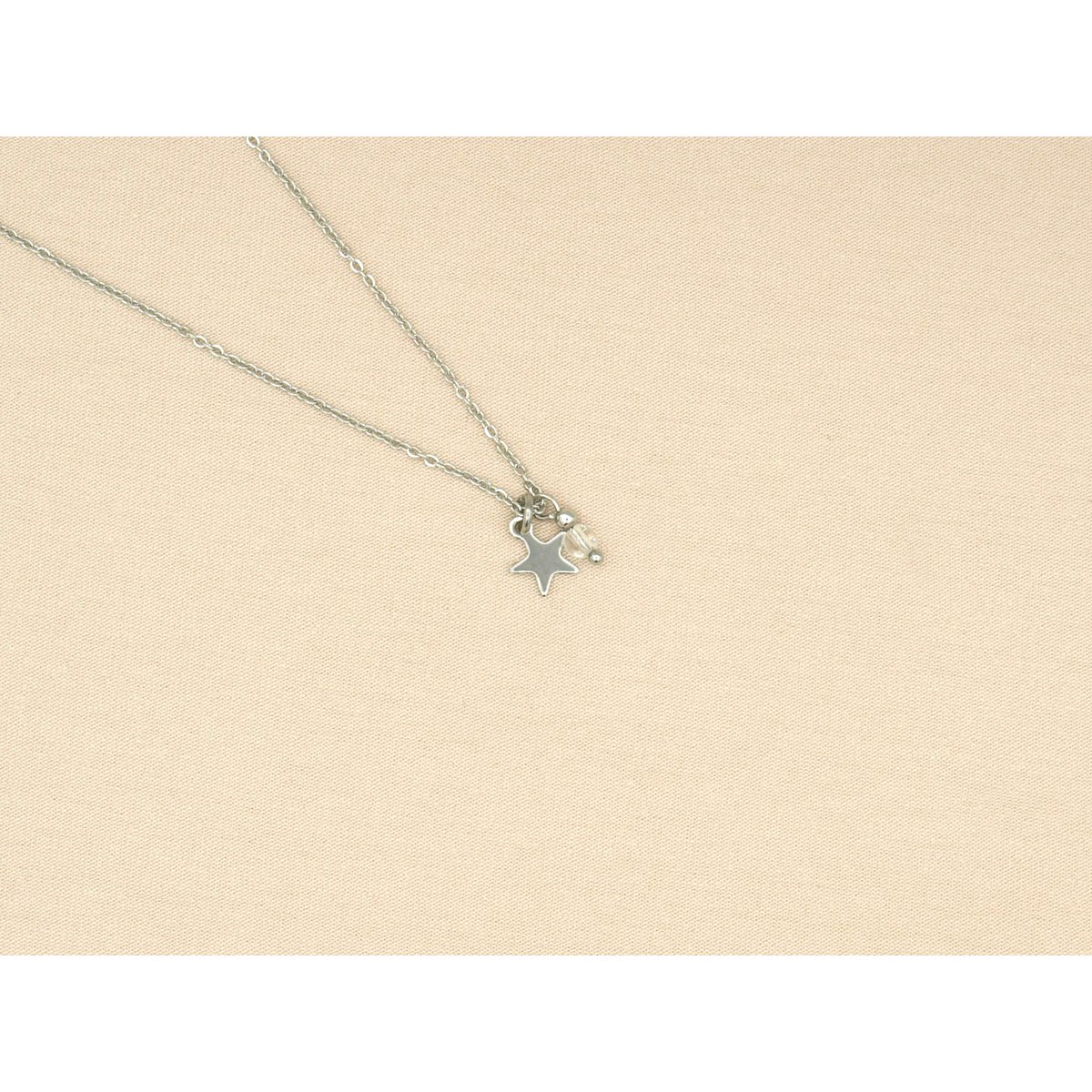 Ketting rock, ster en berg kristal, zilver of goud stainless steel