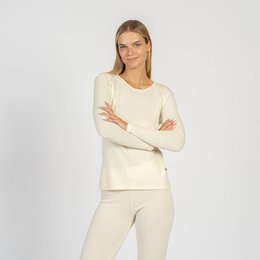 Completo da donna a maniche lunghe e leggings 250 Merino Natural