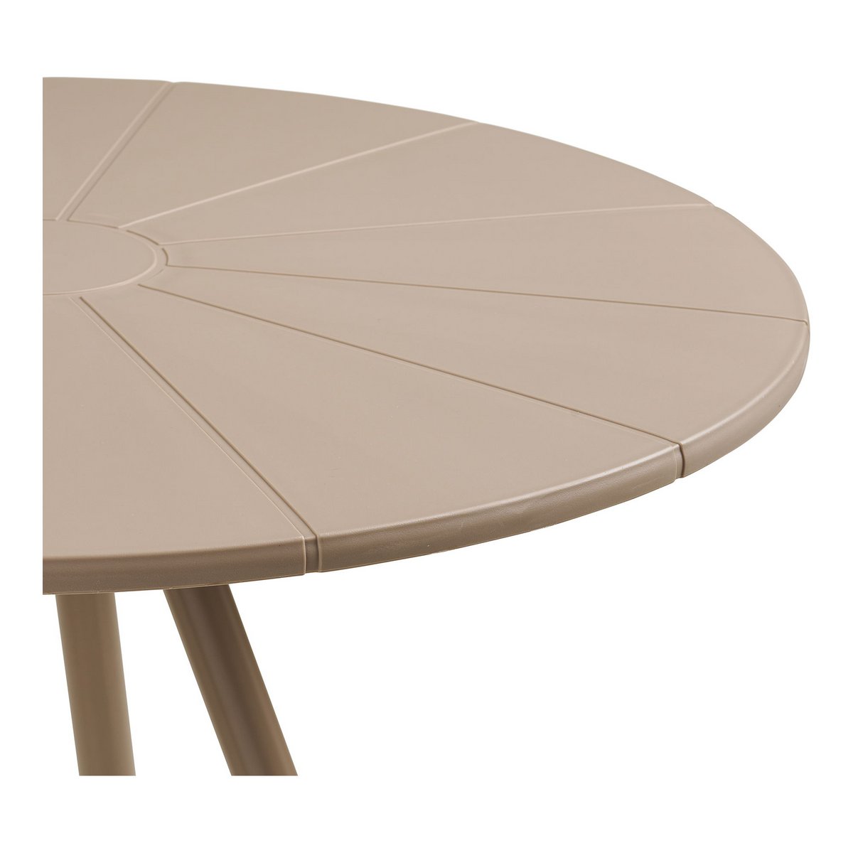 Barletta Bistro table, polypropylen/steel, taupe, ø70x73,5 cm
