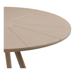 Barletta Bistro table, polypropylen/steel, taupe, ø70x73,5 cm