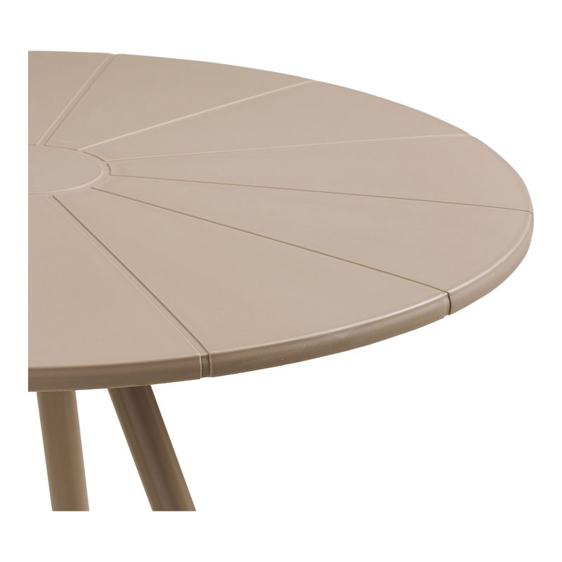 Barletta Bistro table, polypropylen/steel, taupe, ø70x73,5 cm