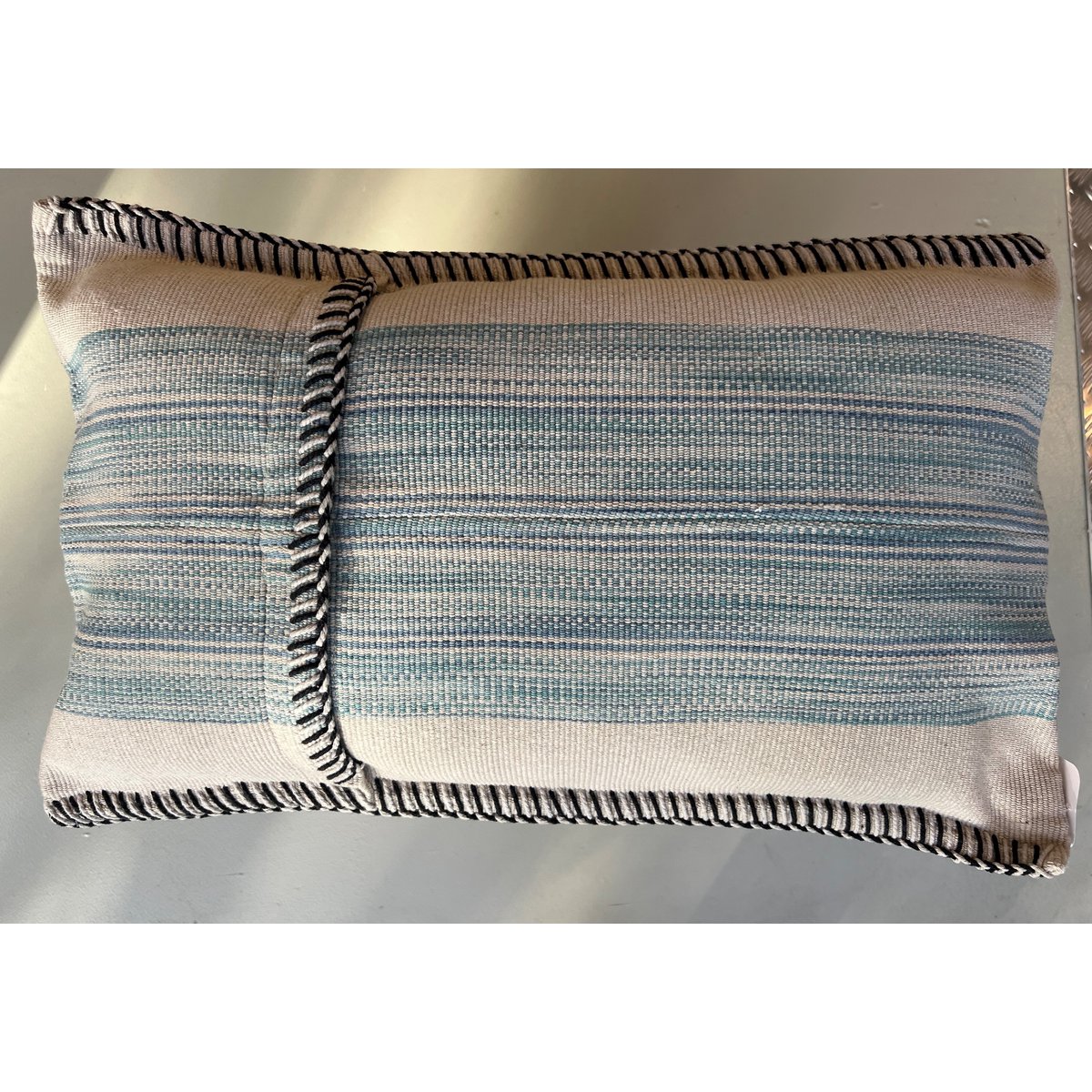 Coussin Azure - Vert Clair Crème