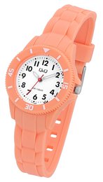 Q&Q children's/youth watch with resin strap, Ø 30 mm, orange