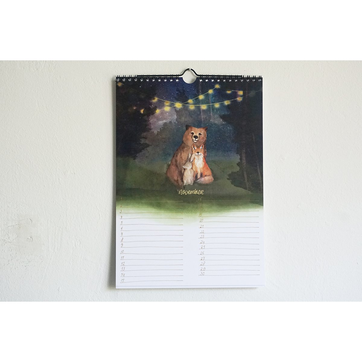 Calendar Forest animals
