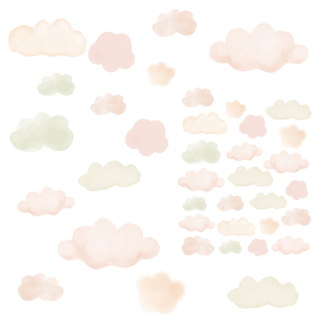 Muursticker | Wolkenbeige