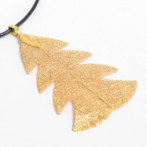 POT-12B - Necklace - Festive Fir - Gold