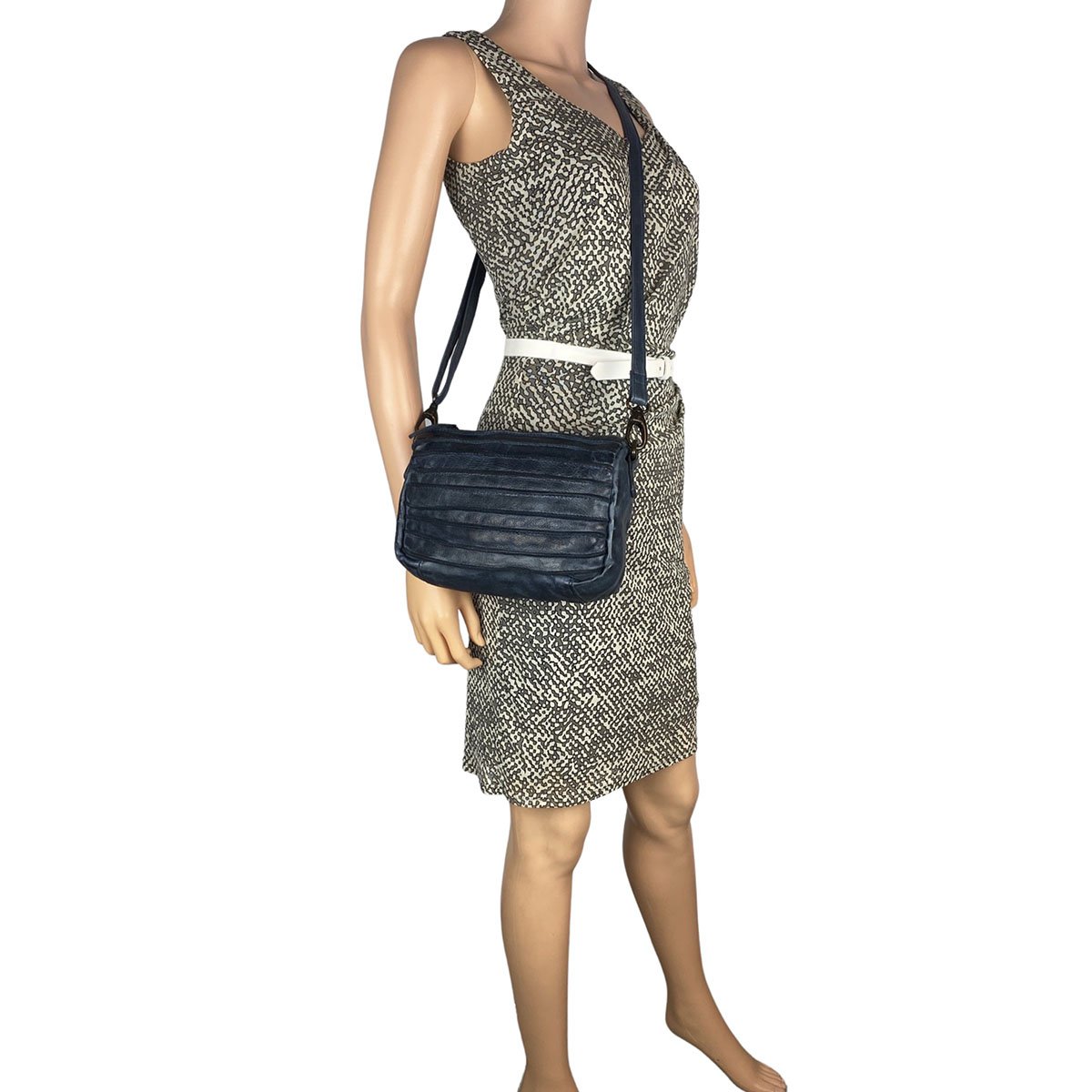 Bolso Bandolera De Mujer En Piel Lavada En 4 Colores