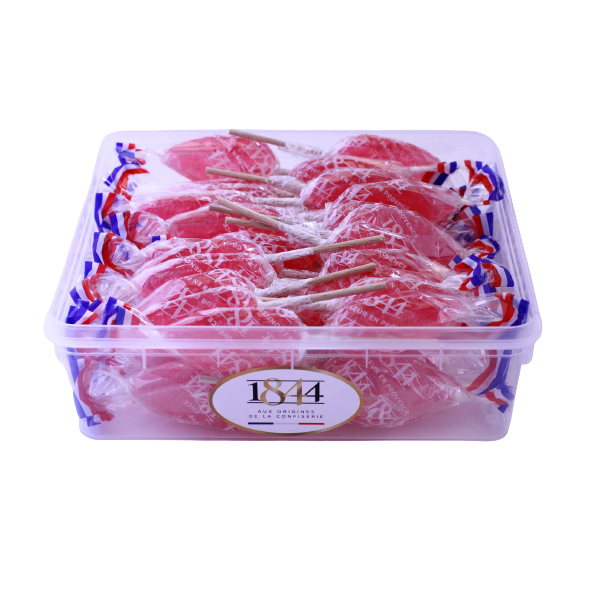 50 piruletas de fresa para exposición - 650g