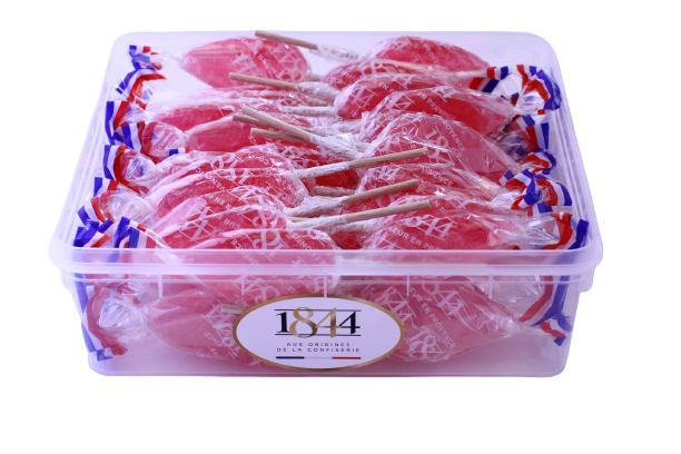 50 Erdbeerlutscher zur Anzeige - 650g