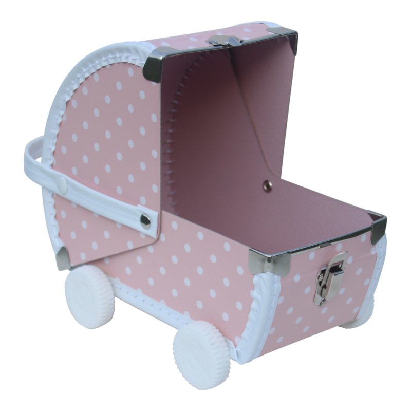Legeboks Dukkevogn Pink OK 7236