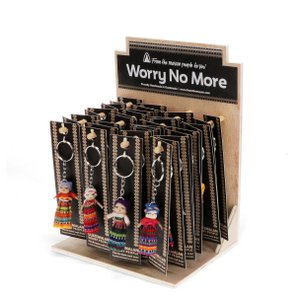 Zorgenpoppetjes met sleutelhanger - Assorti