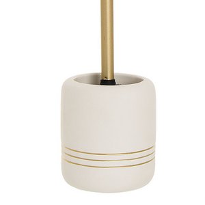 WHITE TOILET HOLDER WITH CHAMPAGNE EDGE HH2293672