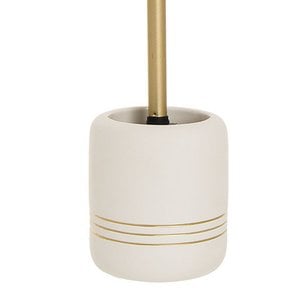 WHITE TOILET HOLDER WITH CHAMPAGNE EDGE HH2293672