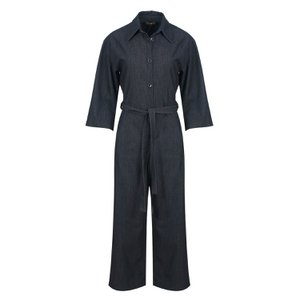 Dark Grey Denim Jumpsuit