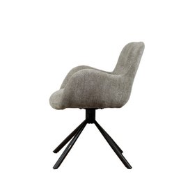 Chaise pivotante Leta - Gris - Lappi
