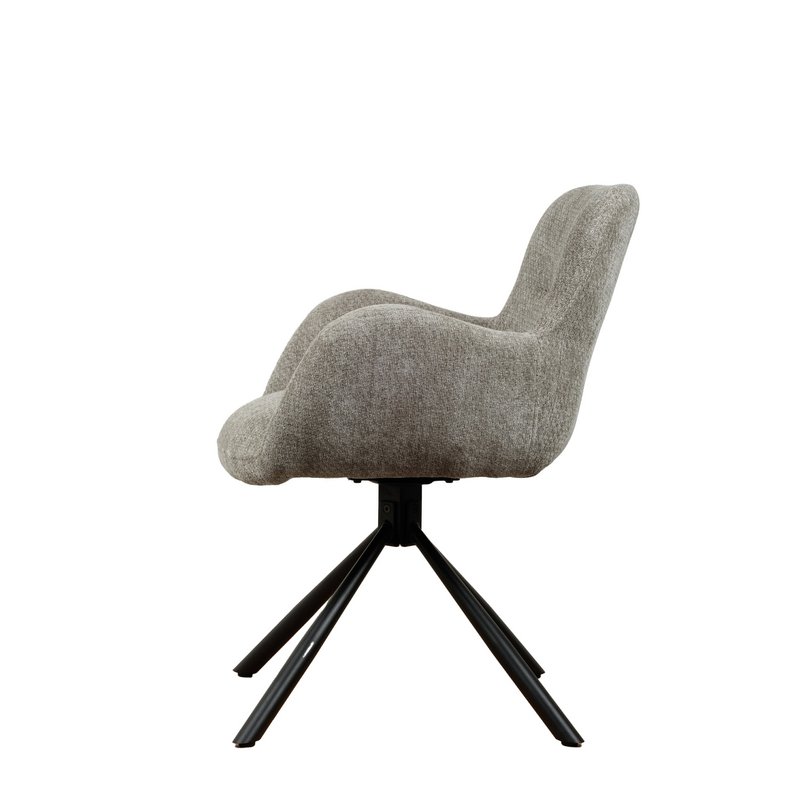 Chaise pivotante Leta - Gris - Lappi