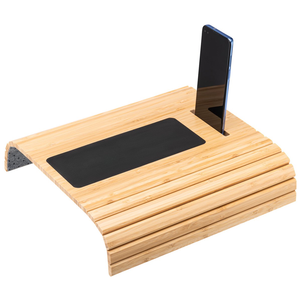 Bambus-Sofa-Armablage, Natur mit Telefonhalter-Kopie