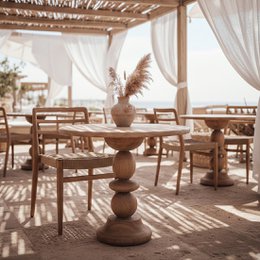 Teak bistro table - Garden table - Ø 69 cm