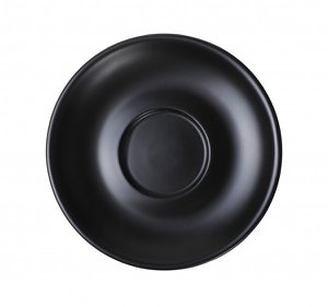 Café latte saucer black 15.2 cm 6/box