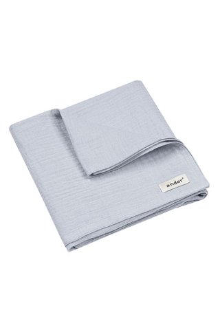 MATTEO Musselin-Babywickeltuch – 100 % Baumwolle – Blau