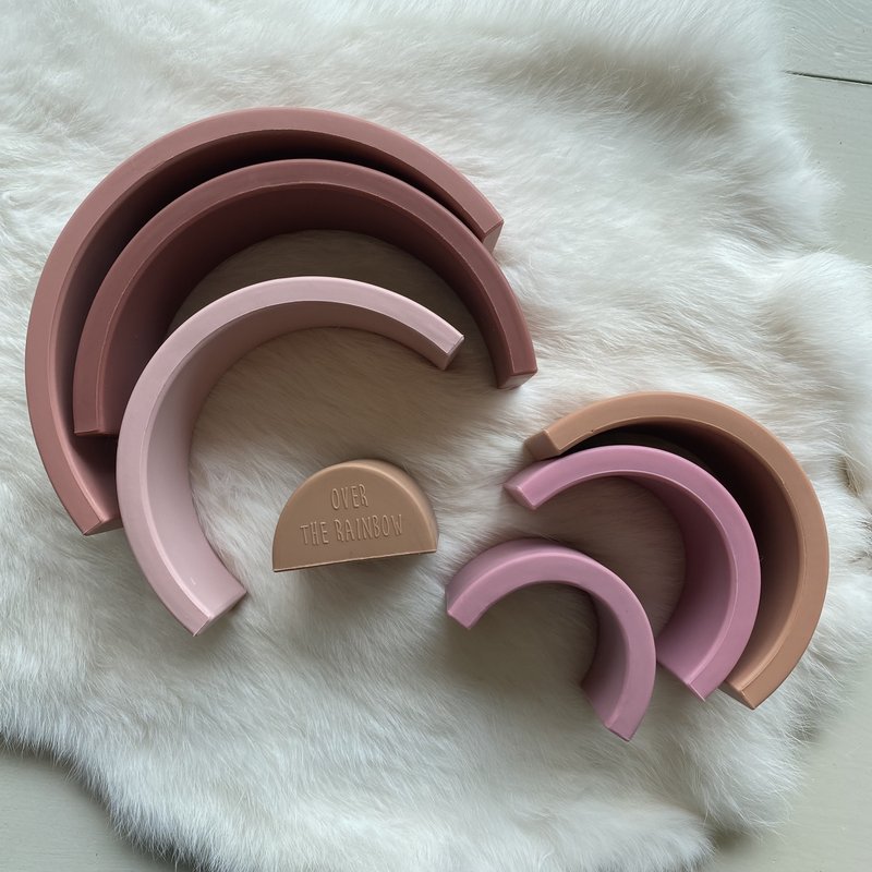 Stapel regenboog - neutral brown