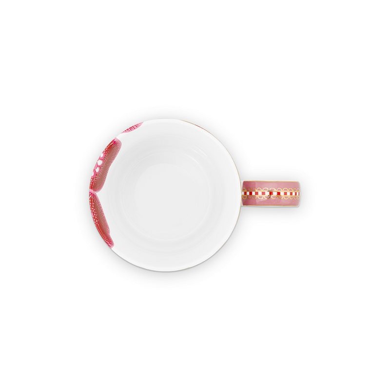 Tazza Alfabeto Fantasia Floreale Rosa - M - 350ml