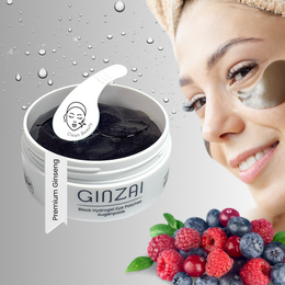 Black Hydrogel Eye Patches with Ginseng