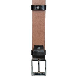 Leder Damengürtel oder Leder Herrengürtel mit Aufdruck Echtes Leder 4 cm breit