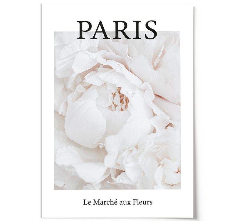 Poster: Paris - Le Marché aux Fleurs