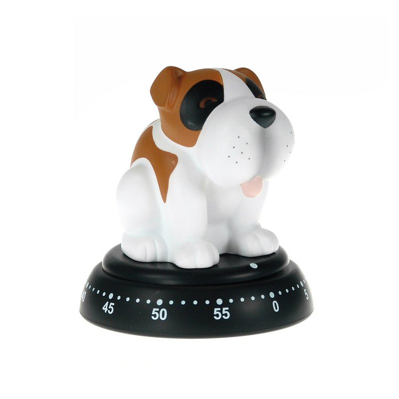 Bengt EK Design Timer da cucina meccanico - Cane - Marrone/Bianco