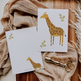 Cartolina Giraffa A6 Cartolina Bambini - Animali Congratulazioni Compleanno