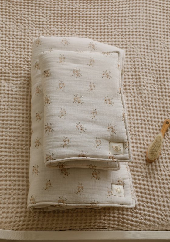 Zestaw muślinowych okładek dziecięcych „Boho Flowers”