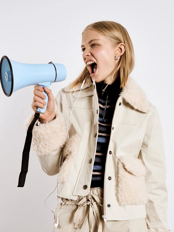 Veste crème tendre