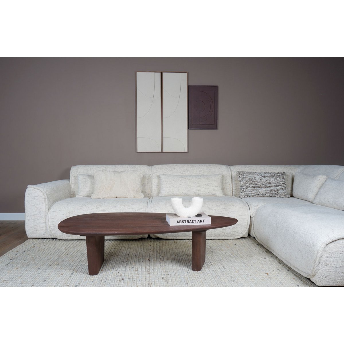 Coffee table Rudo 135 x 75 cm - Espresso Mango wood