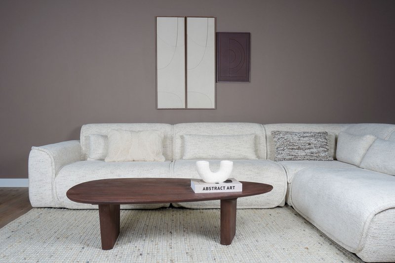 Coffee table Rudo 135 x 75 cm - Espresso Mango wood