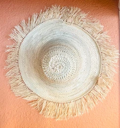 Palm and Raffia Hat