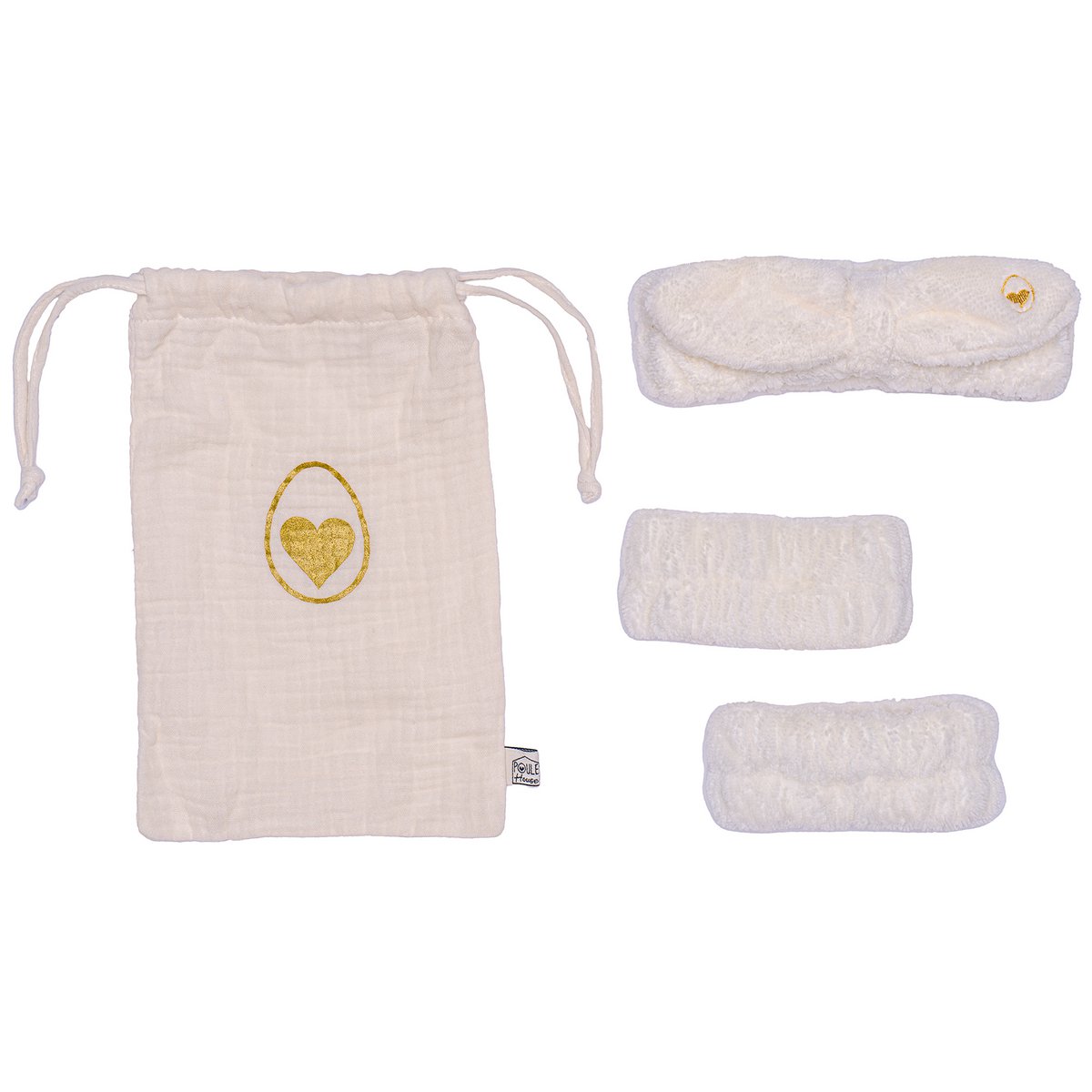Set di bande di cura + maniche a Pochon - Milk