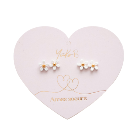 Duo-Ohrringe – Seelenverwandte – Milchblumen