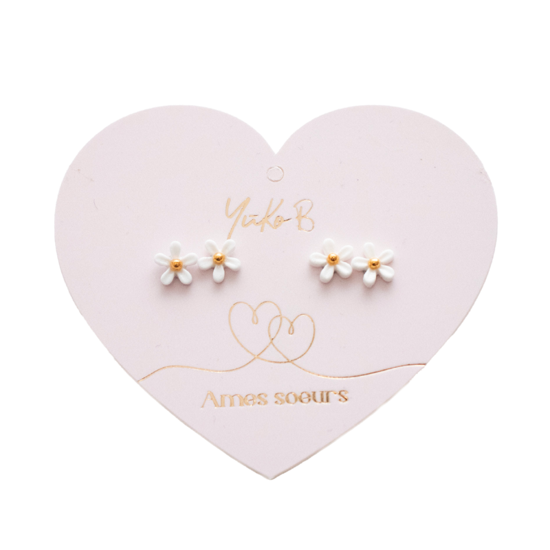 Duo Earrings - Soul Mates - Milk Flowers