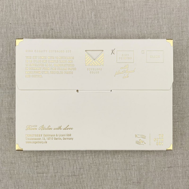 Notecard Set / Riso Printing / Heart / Sustainable