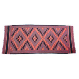 Tapis Kilim Tapisserie Vintage en Laine