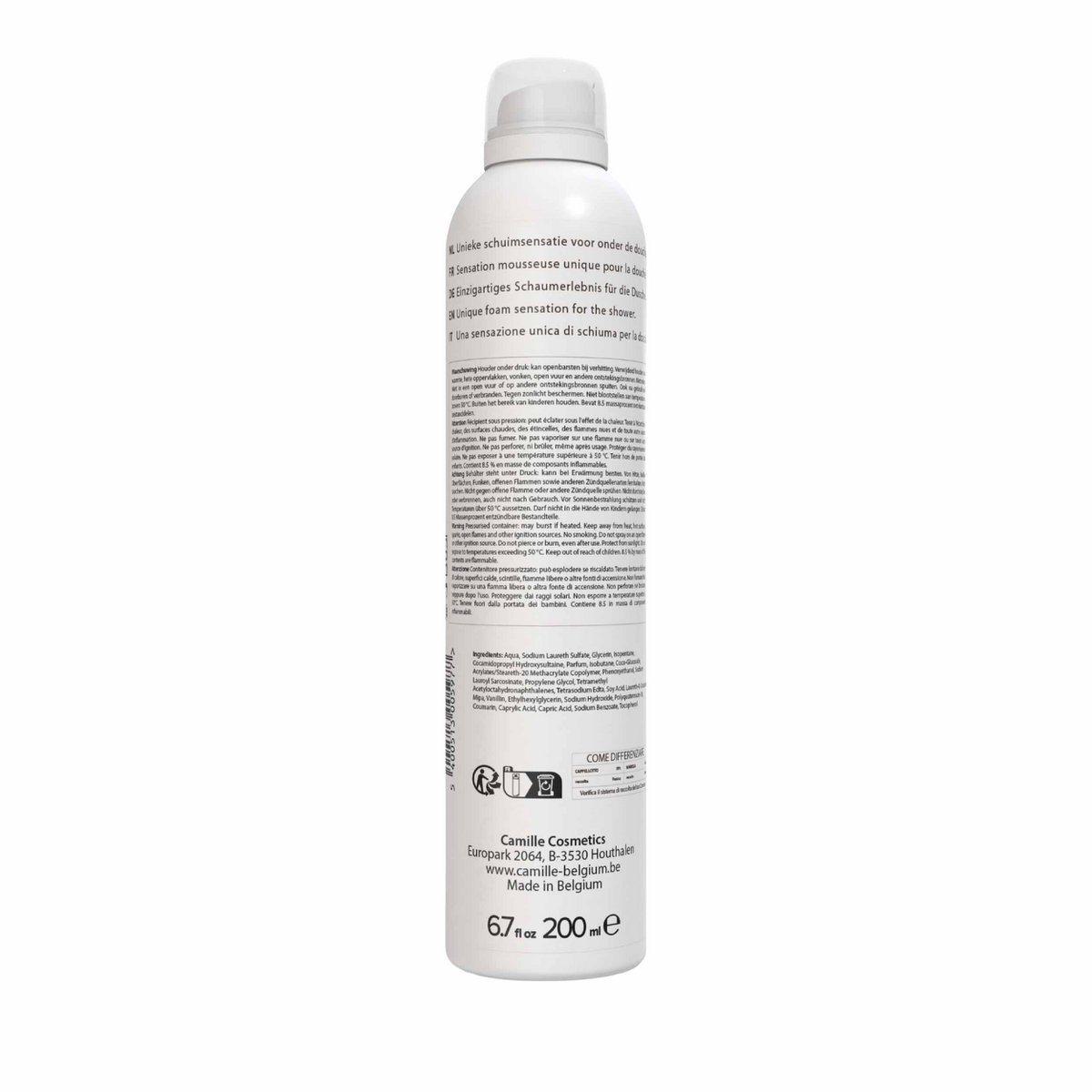 Camille Cosmetics | Pieniący żel prysznicowy - wanilia - 200 ml
