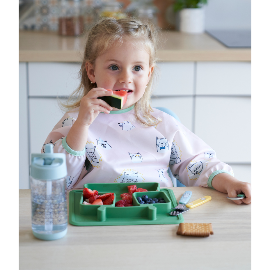 Non-slip silicone compartment plate