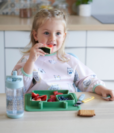 Non-slip silicone compartment plate