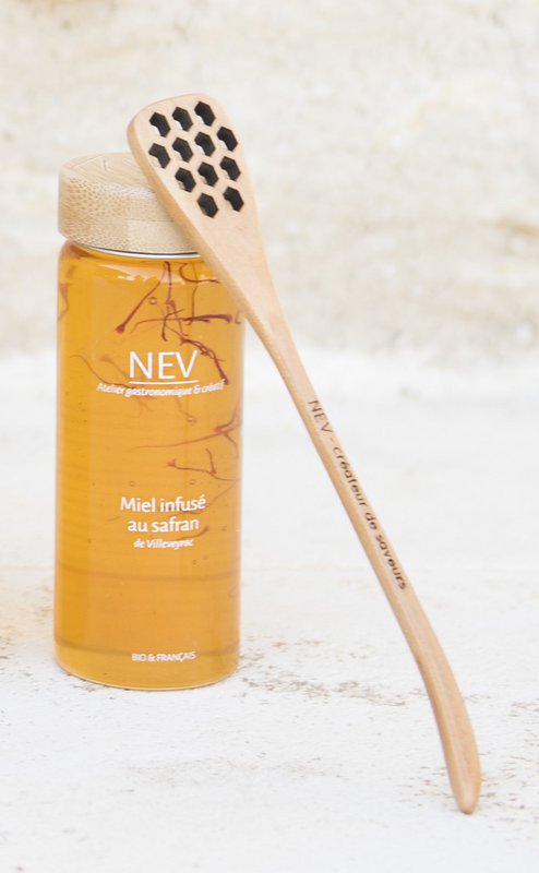 Cucchiaio di miele di bambù naturale
