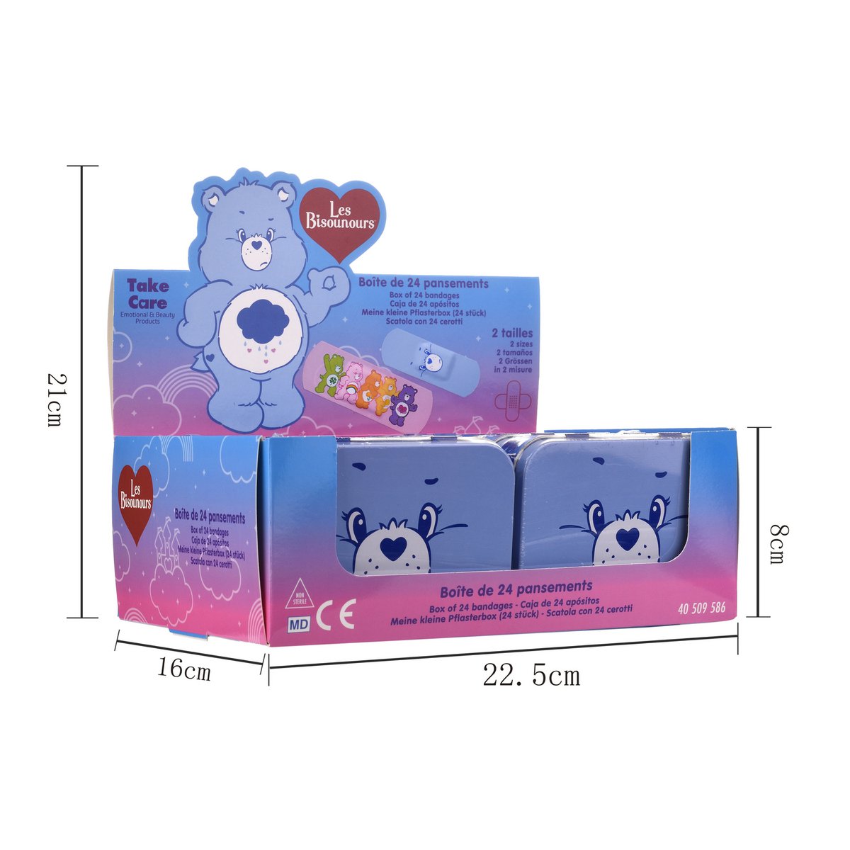 Care Bears - Metal Bandage Box (24 Bandager)