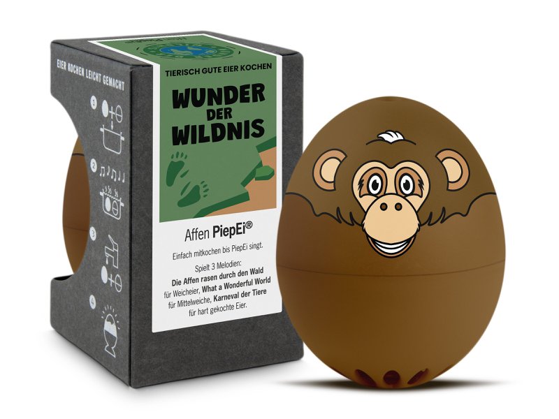 Huevo con pitido de mono / Temporizador de huevos inteligente